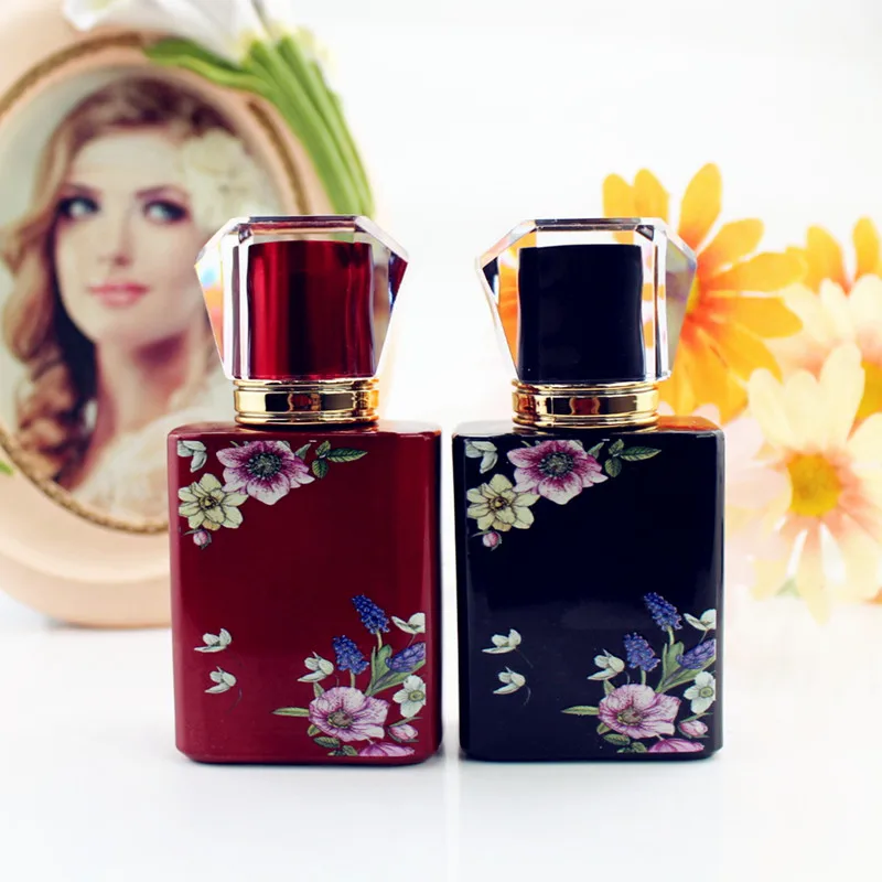 5/10PCS 50ML Square Glass Perfume Bottles, Refillable Empty Spray Containers in Black, ... - SKU PBGS1549 - UGI Packaging