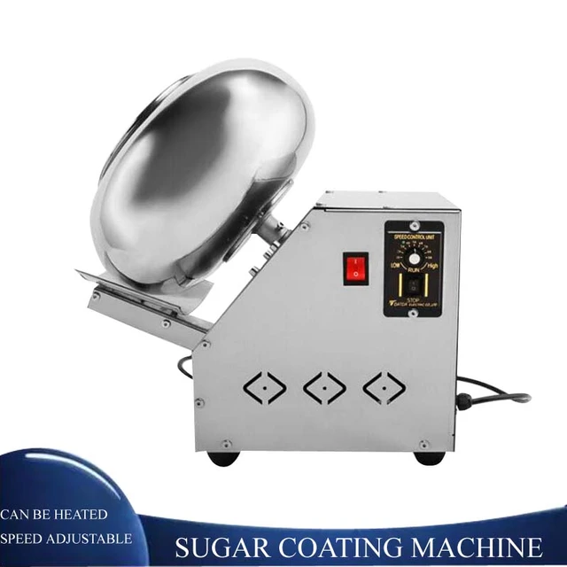 Electric Nut Almond Popcorn Peanut Sugar Coating Machine Commercial Candy  Coater Machine Automatic Candy Rolling Machine