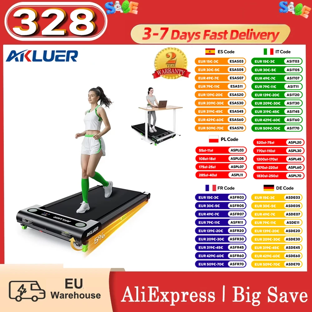 Bieżnia Akluer 480L-A 150kg udźwigu z Polski za $96.49 / ~368zł Bieżnia Akluer 480L-A 150kg udźwigu z Polski za $96.49 / ~368zł