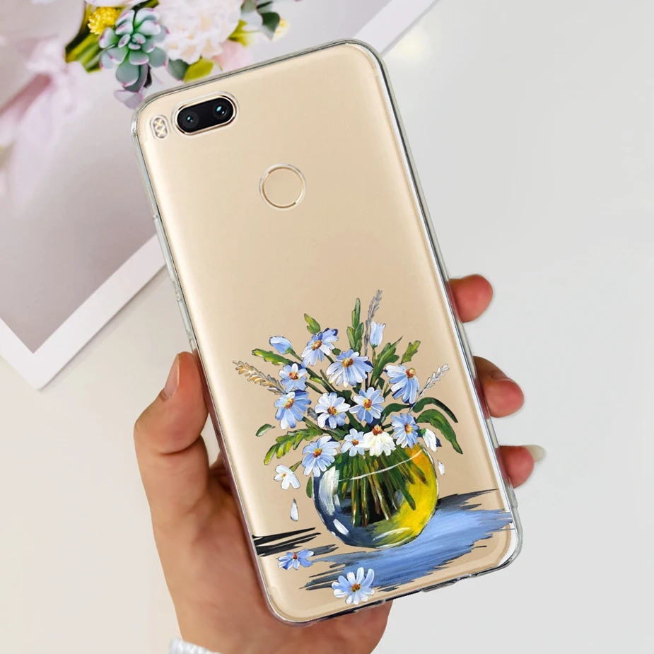 Stylish Painted Clear Silicone Soft Case - Fashionable Protection