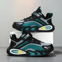 Chaussures de Tennis pour enfants, baskets de sport d'automne décontractées pour garçons, légères et respirantes, en cuir, pour entraînement quotidien, nouvelle collection 3