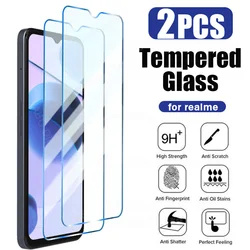 2PCS Tempered Glass for Realme 9 8 7 Pro Plus 8i GT 5G Screen Protector for Realme GT Neo 2 3 GT 2 X2 Pro C11 C21 Glass