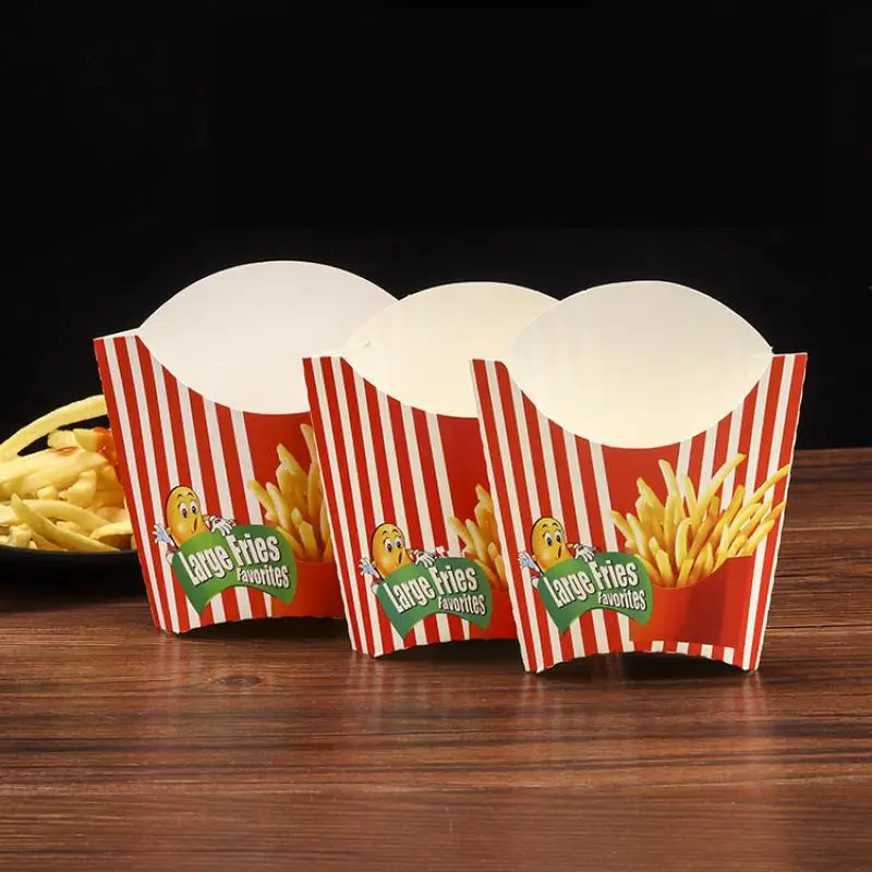 50PCS Disposable Paper French Fry Box Cups for Snacks, Charcuterie, Fruit, Salad and Fr... - SKU PFFB2011 - UGI Packaging