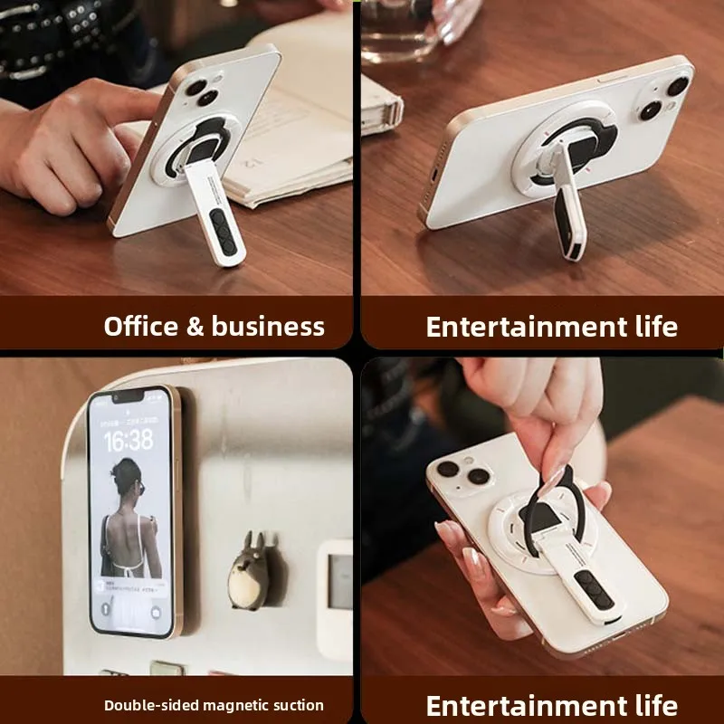 Magnetic Rotating Portable Phone Grip with MagSafe Compatibility