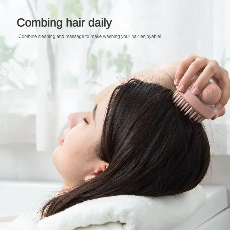 Soft Head Massager Manual Head Scalp Care Massage Slimming Comb Cleaning Exfoliate Remove Dandruff Promote Hair Grow 6