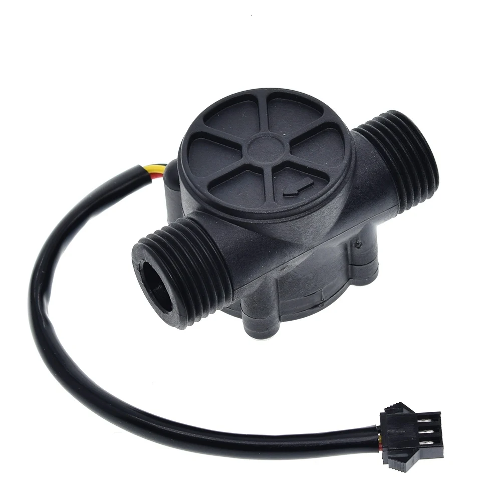 Water Flow Sensor DC 5-18V Flowmeter Hall Flow Sensor Water Control Liquid Switch 1-30L/min 2.0MPa YF-S201