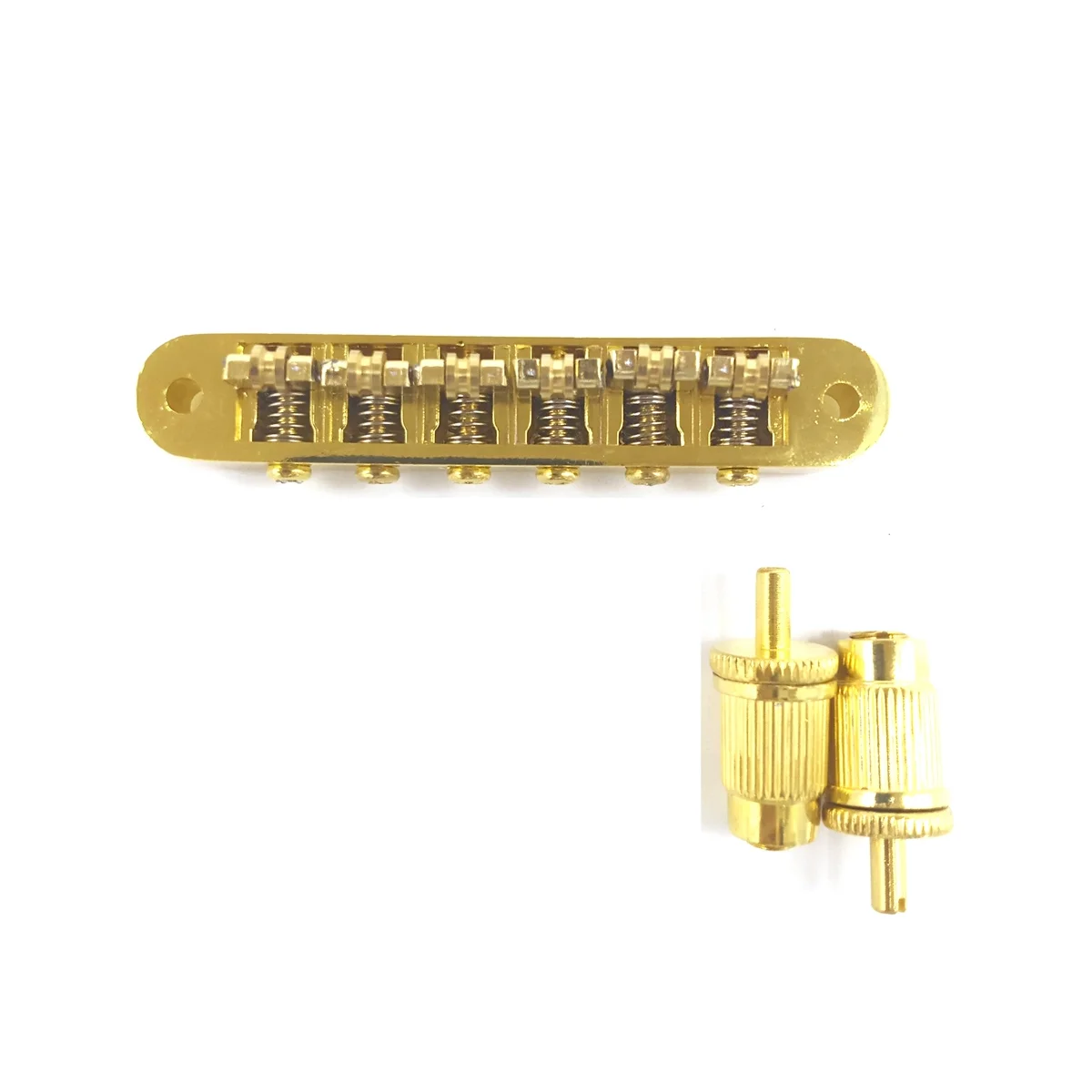 Corda Superiore Regolabile Per Ponte A Corda Rullo A Sfera Piastra Di Trazione Sella A Rullo Ponte Per Chitarra Ponte A Sfera Lp (Dorato)