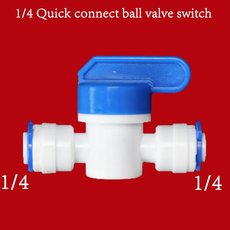 Water Purifier Accessories 1/4" 3/8" OD Hose to 1/4" 3/8" 1/2" Aquarium Quick Fitting RO Water Pipe Coupling