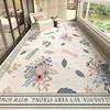 Mat for Balcony Waterproof Carpet Pvc Leather Non-slip Floor Mats Long Rug Elegant Floral Outdoor Home Decoration Rugs 발코니 카펫 2