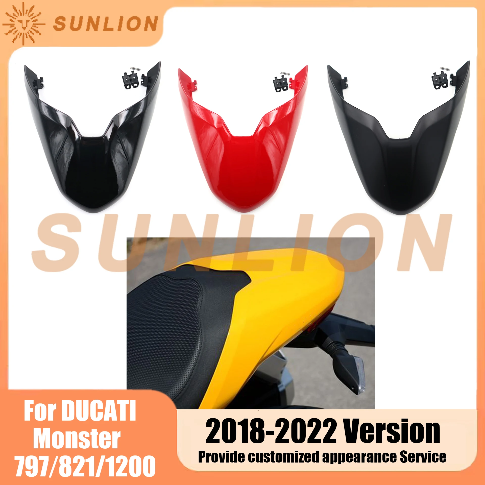 Per Ducati Monster 821 2018 - 2022 / 797 2018 - 2022 / 1200 2018 - 2022 Carenatura Moto Copertura Cowl Passeggero Posteriore