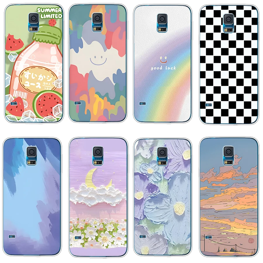 Custodia In Silicone Per Samsung Galaxy S4 S5 Mini S7 Edge Custodie Coque Bumper Cover Posteriore Full Protective Soft Tpu