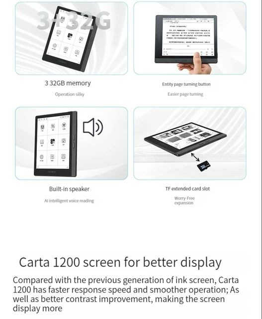 Ready Stock! MEEBOOK M7 electronic paper book 6.8 inches e-reader 