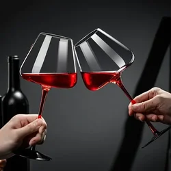 Elegant Crystal Red Wine Goblet - Luxury High - Value Design (A - 2pcs)