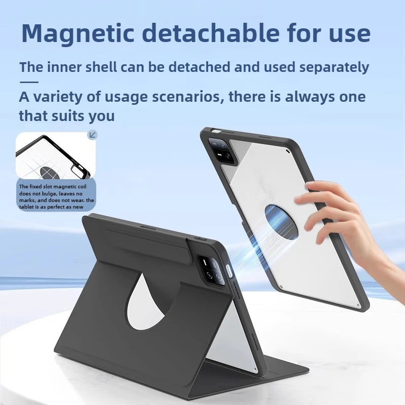 Magnetic Protective Pad Case with Pen Slot and Split Design