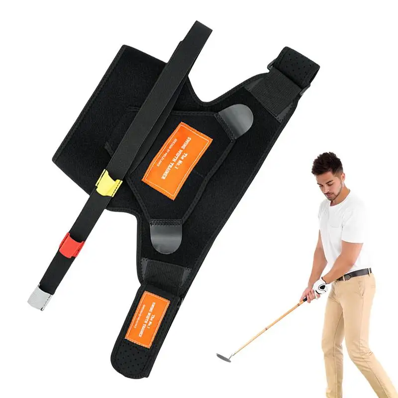

Golf Training Arm Band Assist Posture Motion Correction Aids Golf Swing Trainer Portable Training Aid Set for Courtyards
