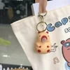Cute Capybara Squeezes and Spits Bubbles To Decompress The Key Chain Toys Children's Schoolbag Doll Pendant Jewelry Key Chain 4