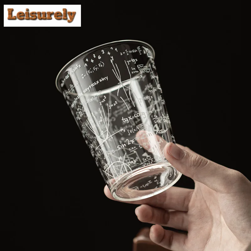 300ml Creative Formula Universe Glass Cola Mug Fruit Juice Milk Jug Mocha Cups Bubble Teacup Cold Hot Water Jug Teaset Ornaments