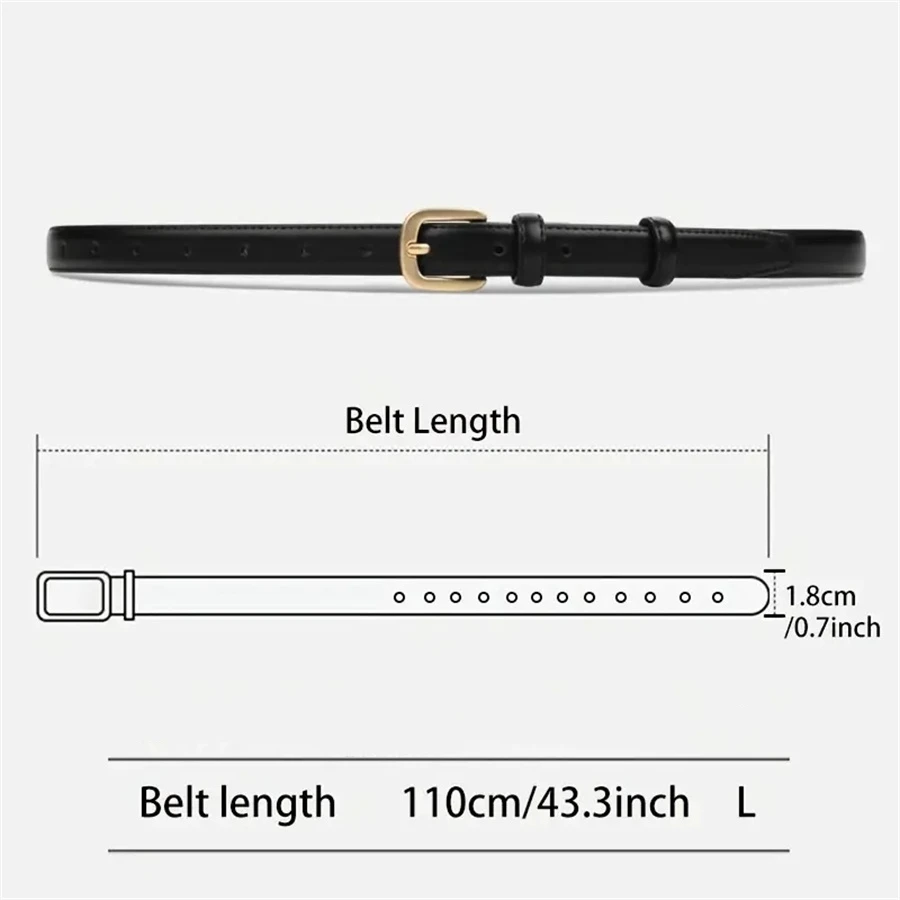 Casual Fashion Belt 2-Pack - High-End Needle Buckle Double Loop for Daily Wear