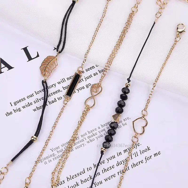 6PCS Set Watch For Women Luxury Leather Analog Ladies Quartz Wrist Watch Fashion Bracelet Watch Set Female Relogio Feminino - Image 4