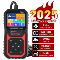 T600 Oxygen Sensor Test Car Diagnostic Tool OBD2 Scanner Professional Support Cloud Print Automotive DTC Lookup Code Reader 1