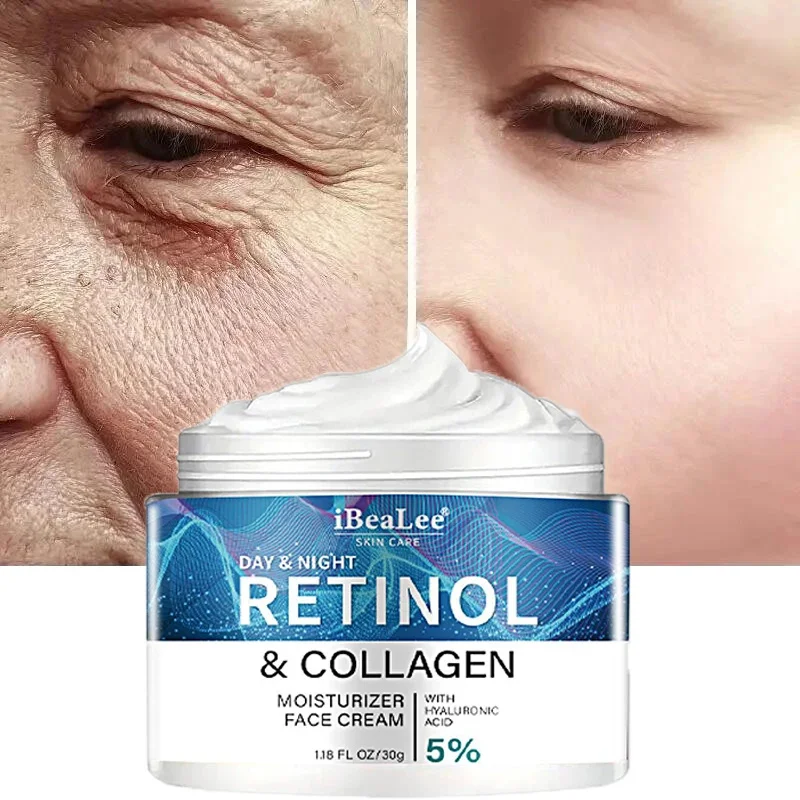 Retinol Anti-wrinkle Cream For Men Collagen Anti-Aging Removal Face & Neck Wrinkle Efficient Moisturize Firming Korean Skin Care 1