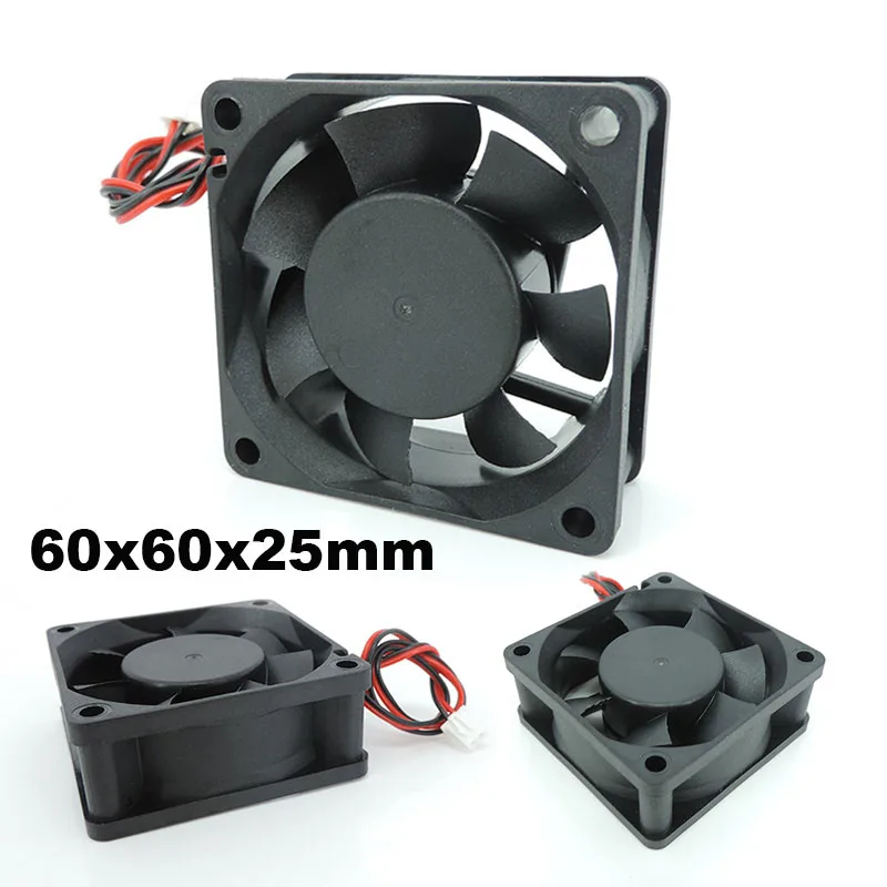 6025 DC5V 12V 24V Cooler Fan 60x25mm Brushless Machine Equipment DC Motor Cooling Fan XL1.54 2Pin Reprap 3D Printer Parts L1
