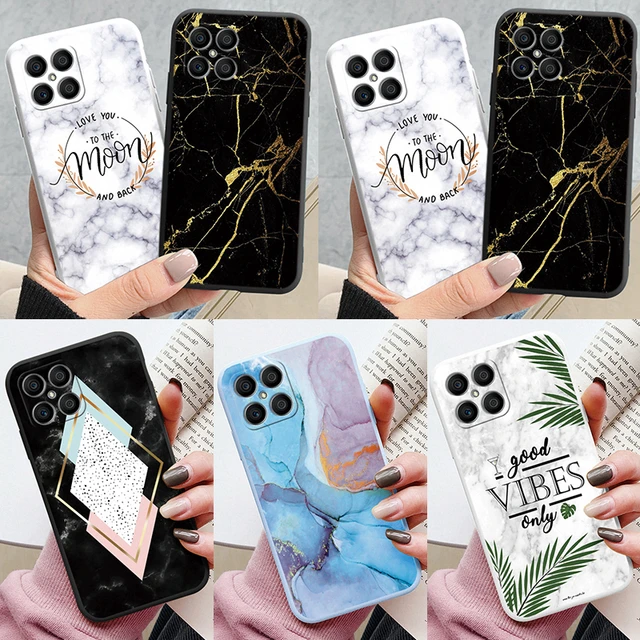 For Honor X8 4G 5G Case Honor X6 Phone Case Funda Cute Soft Silicone Matte  Cover For Huawei Honor X8 4G Bumper Love Heart Coque