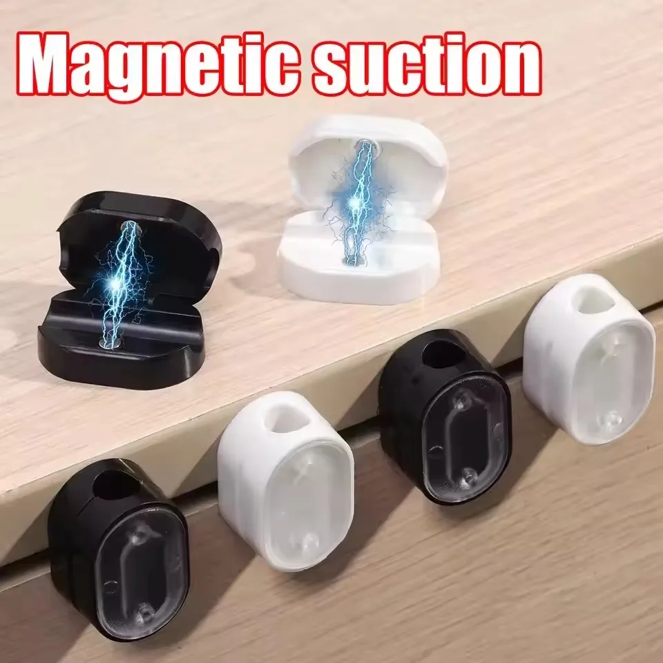 Magnetic Cable Clips Cable Smooth Adjustable Cord Holder Under Desk Cable Management Wire Keeper Cable Organizer ﻿, Alina Gadgets