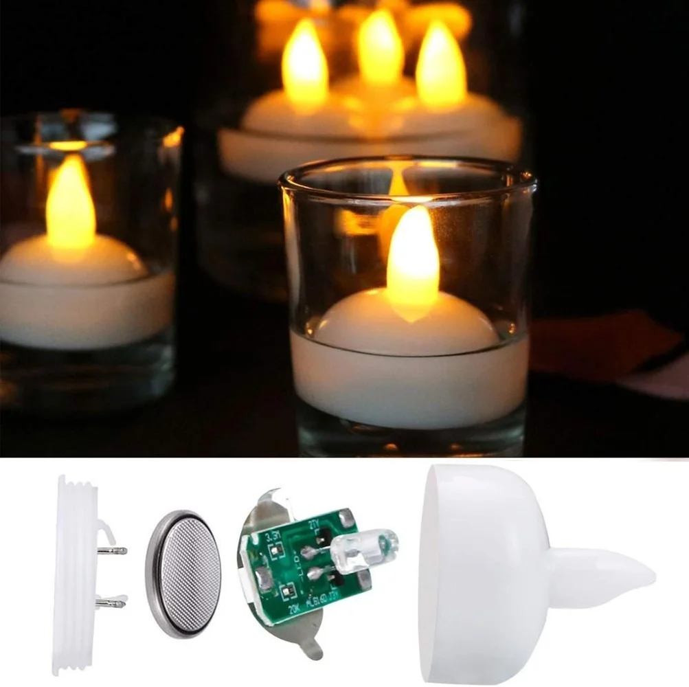 30 Candele Galleggianti Non Profumate - Tea Light Per Centrotavola, Matrimoni E Vasche Da Bagno - Foto 6