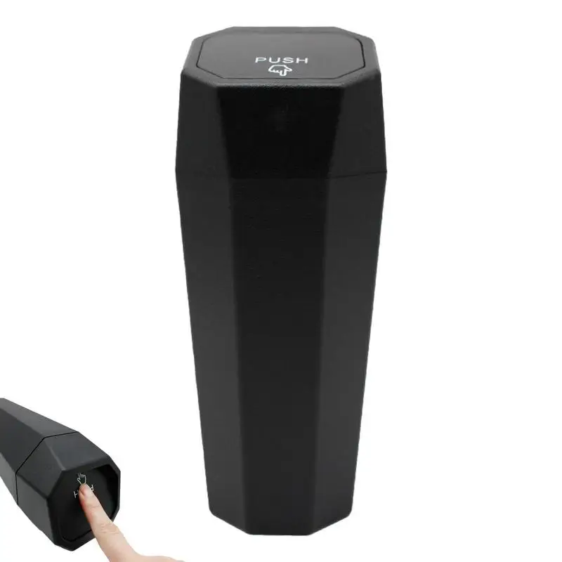 

Mini Car Trash Can Universal Leak Proof Portable Auto Dustbin Garbage Organizer Garbage Bin With Lid Car Interior Accessories