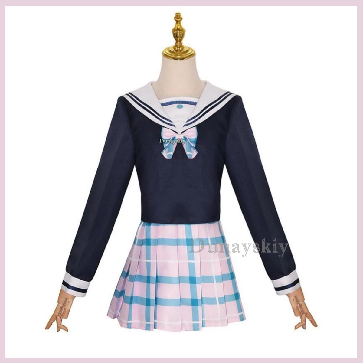 

Game The Idolm@Ster Sakuragi Mano Cosplay Costume Japanese Jk School Uniforms Checkered Skirt Woman Sexy Kawaii Halloween Suit