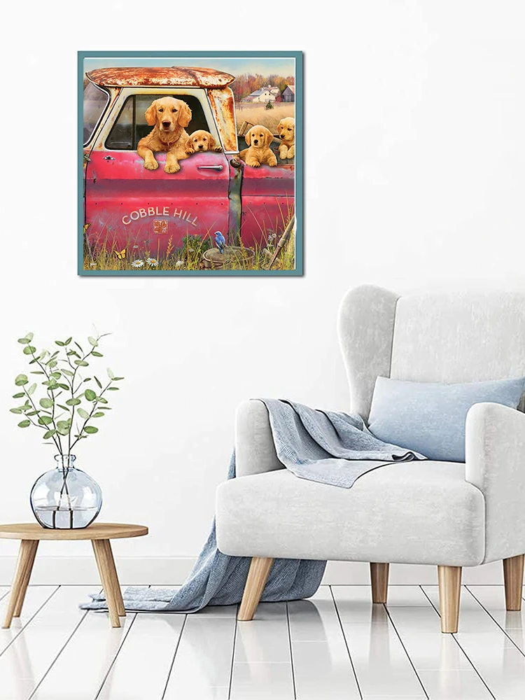 Dog Wooden Jigsaw Puzzles Mysterious Cute Golden Retriever Animal Wood Puzzle 3D Craft Interactive Games Puzzle Toy For Kids 6