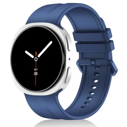 Sport Silicone Strap - Premium Soft Wristband Bracelet for M - L (Official Blue)