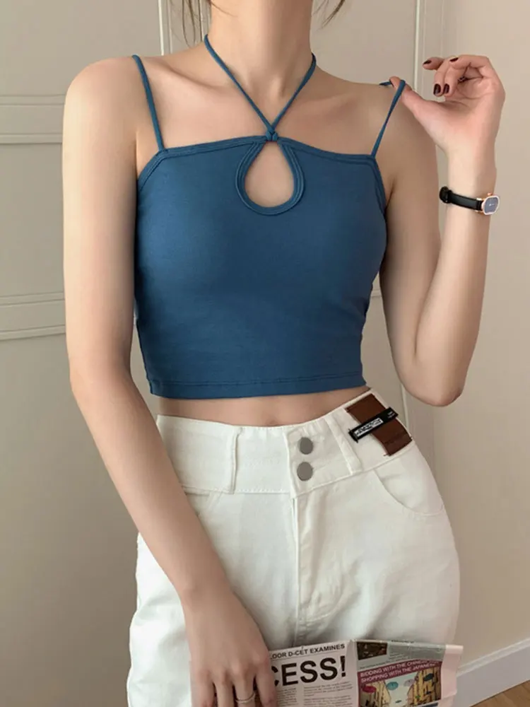 Skims Top Sling Bustier Top Woman Sexy Milkmaid Top Hollow Out