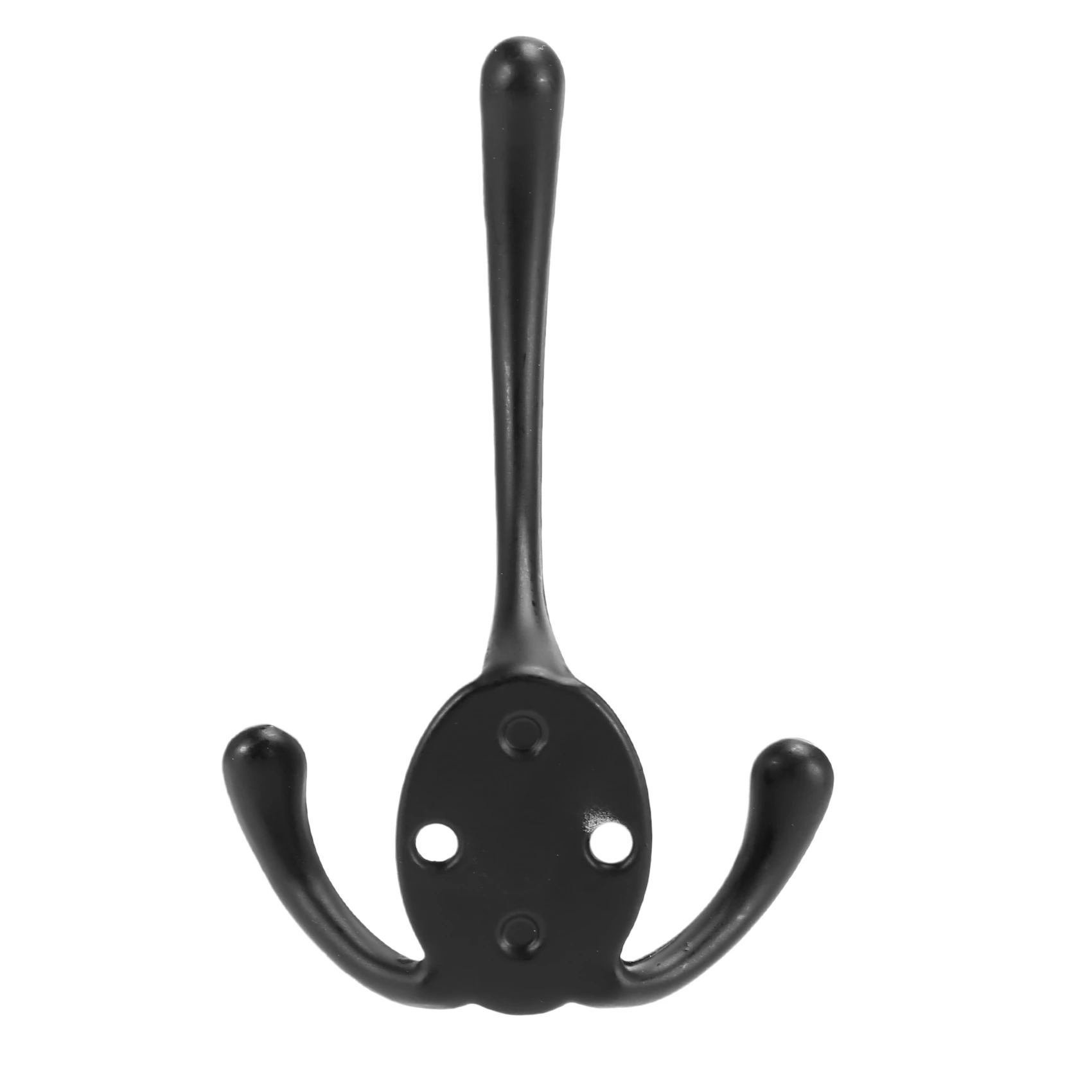 6PCS Big Heavy Duty Three Prongs Coat Hooks Wall Mounted with 12 Screws Retro Double Utility Rustic Hooks for Thick Coat