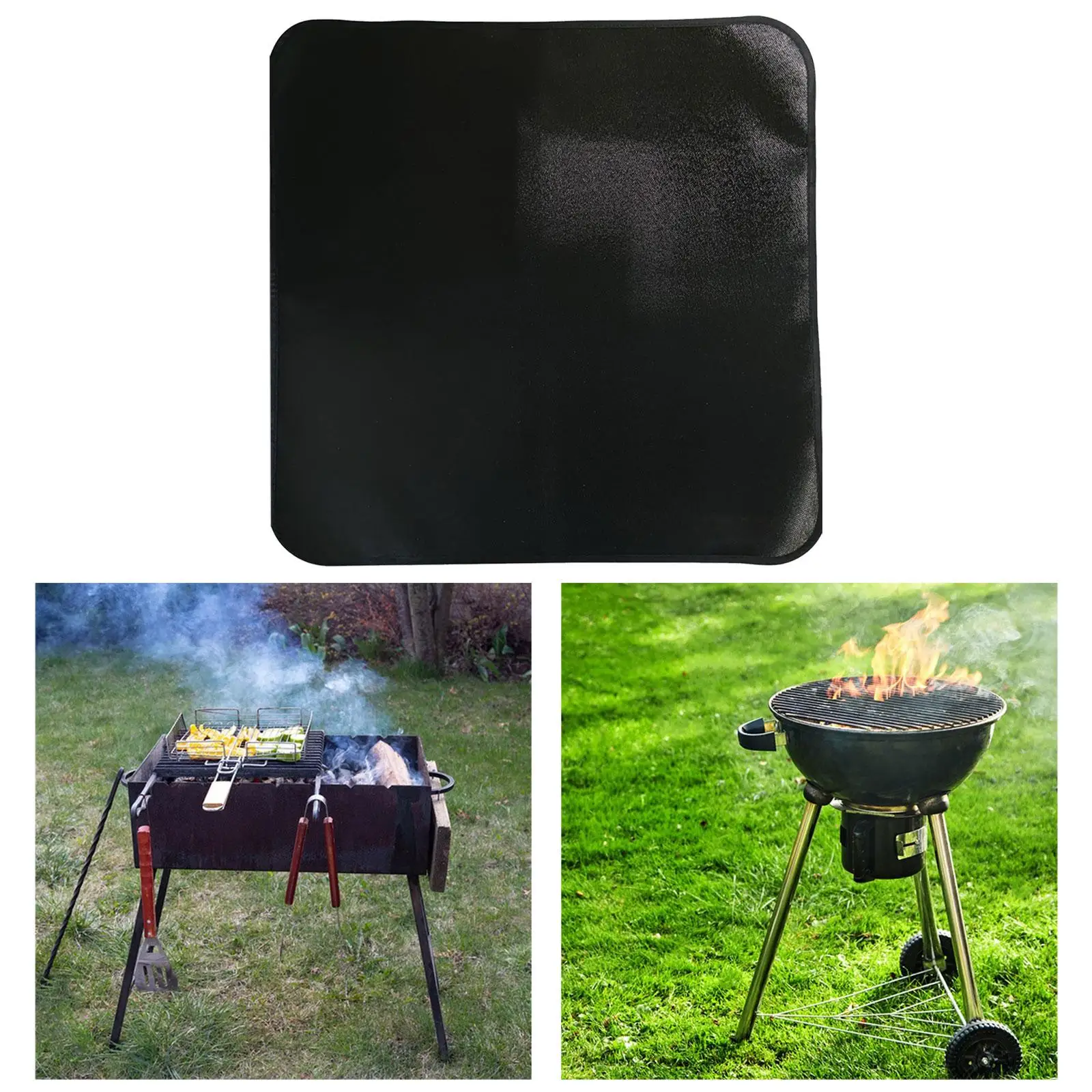 Barbecue Fire Mat for Camping, Deck Floor, Backyard 1