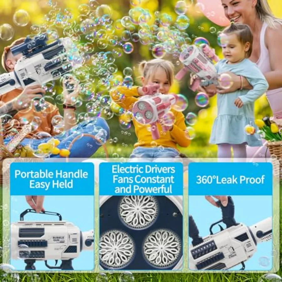 Kids Bubble Machine Blaster 5