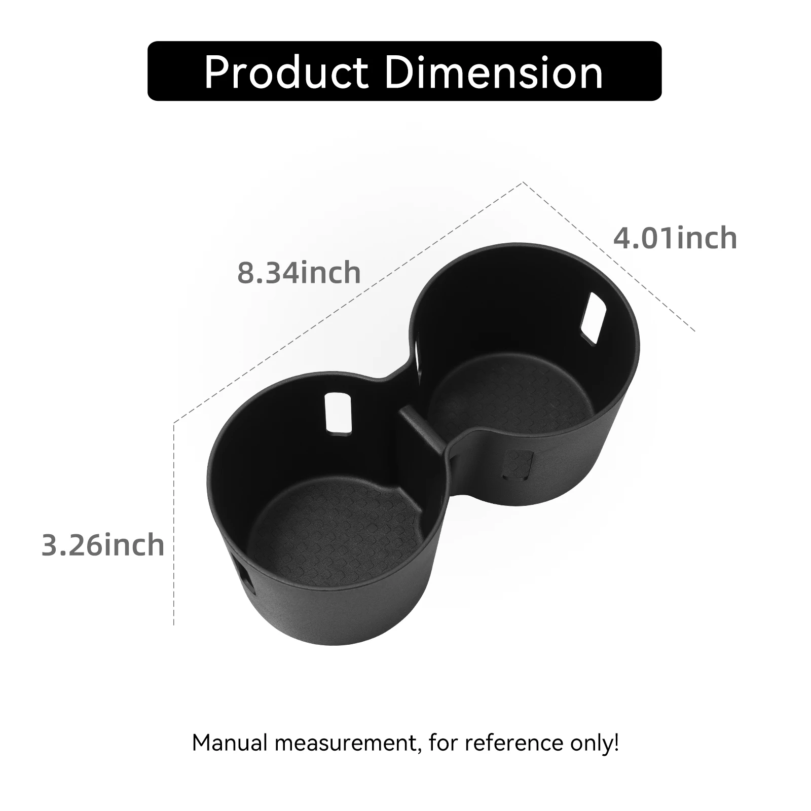 ZUNDUO 현대 아이오닉 9 2026용 센터 콘솔 컵홀더 차량 내부 액세서리 음료 홀더 수납 케이스 TPE