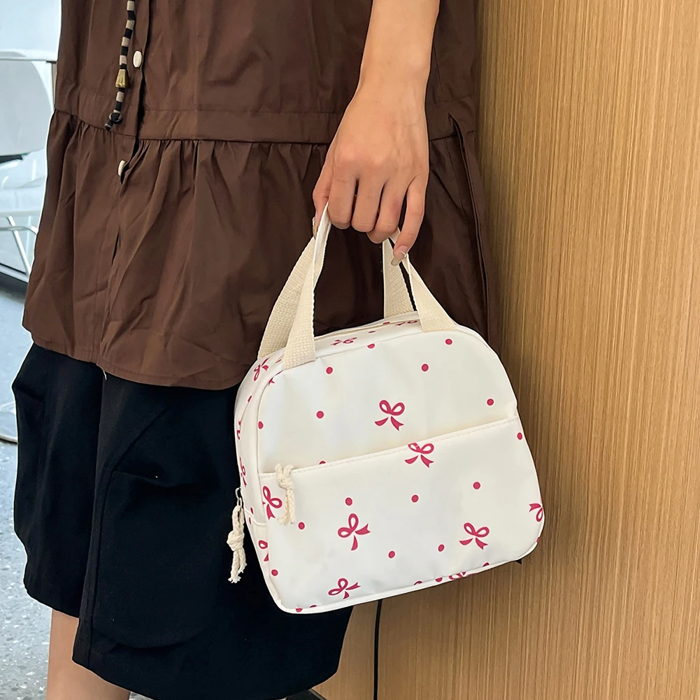 3-in-1 나비넥타이 디자인 대학생 백팩 (런치박스 포함) 및 귀여운 소녀용 백팩 세트 (십대 여성용)