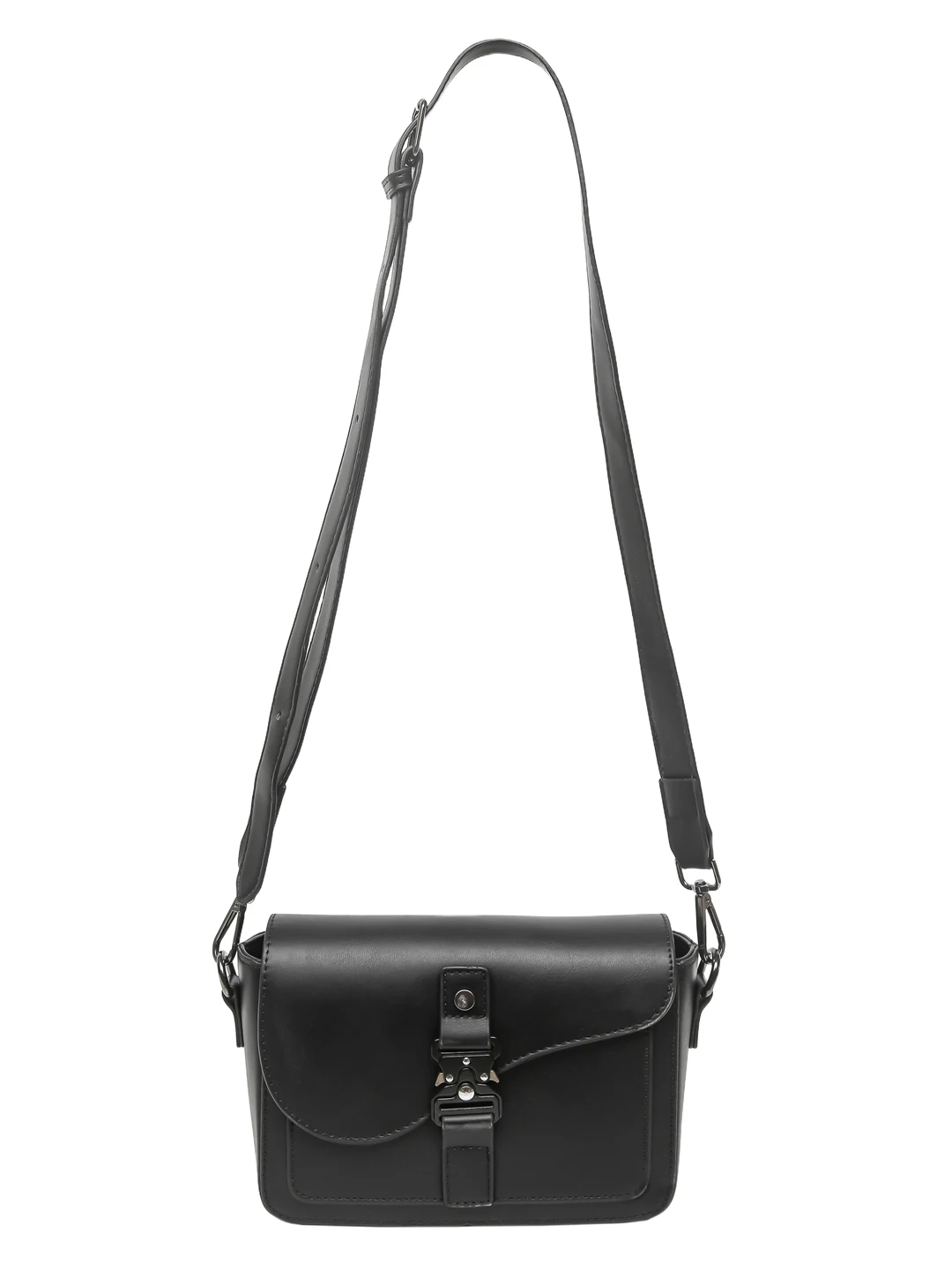 Casual Crossbody Bag Unisex Fashionable Small Square Bag for Commuting And Daily Use Waterproof PU Leather Shoulder Strap - 5