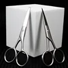 Stainless Steel Round Head Nose Hair Scissors Makeup Eyebrows Small Scissors Beard Scissors Beauty Tools Makeup Tools 2