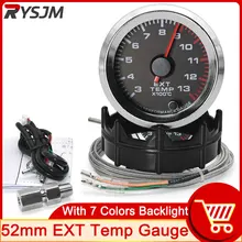Medidor de temperatura Ext para coche, medidor de temperatura de Gas de escape, piezas de repuesto, 52mm