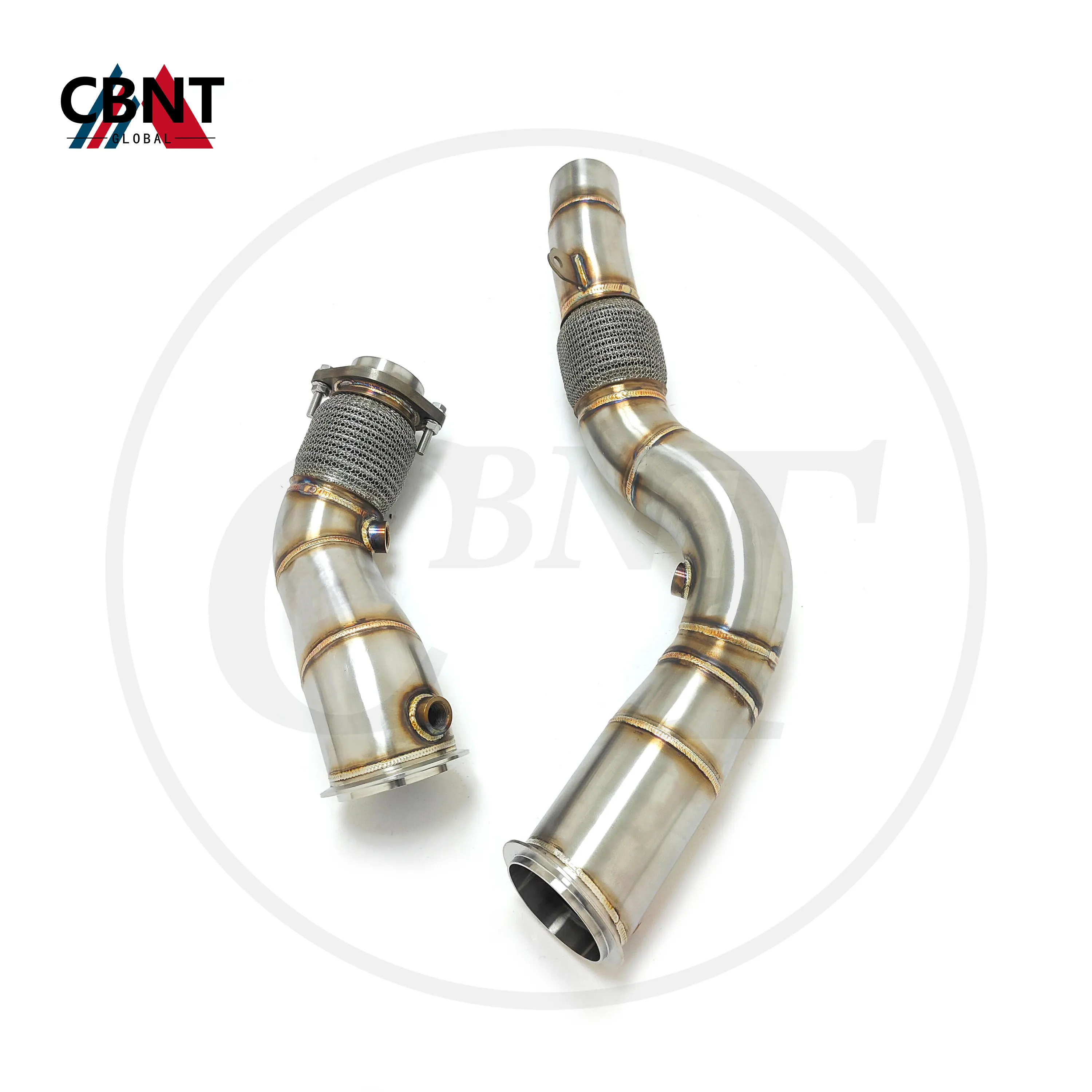 

CBNT Exhaust Header for BMW F87 M2C F80 M3 F82 M4 S55 3.0T Pipe Diameter Changed From 3.5 inches to 3 inches Exhaust Downpipe