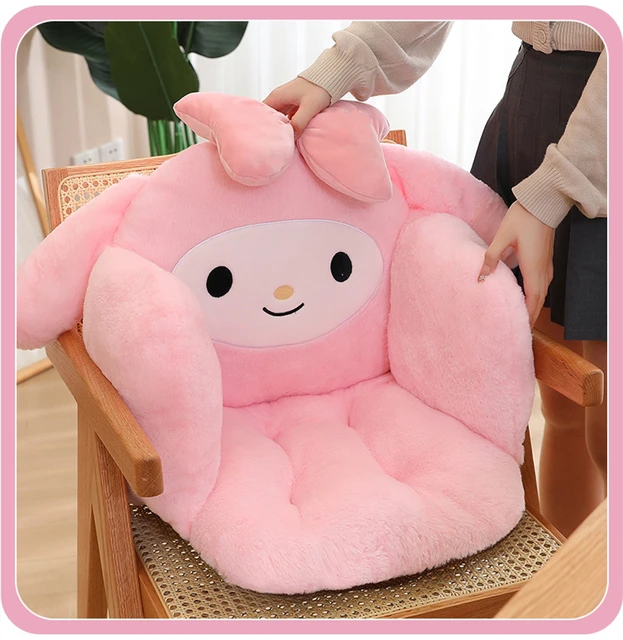 Kawaii Sanrio Chair Hello Kitty Cute Plush Seat Cushion Pochacco Anime  Kuromi Melody Sitting Cushion For Meditation Soft Chair - AliExpress