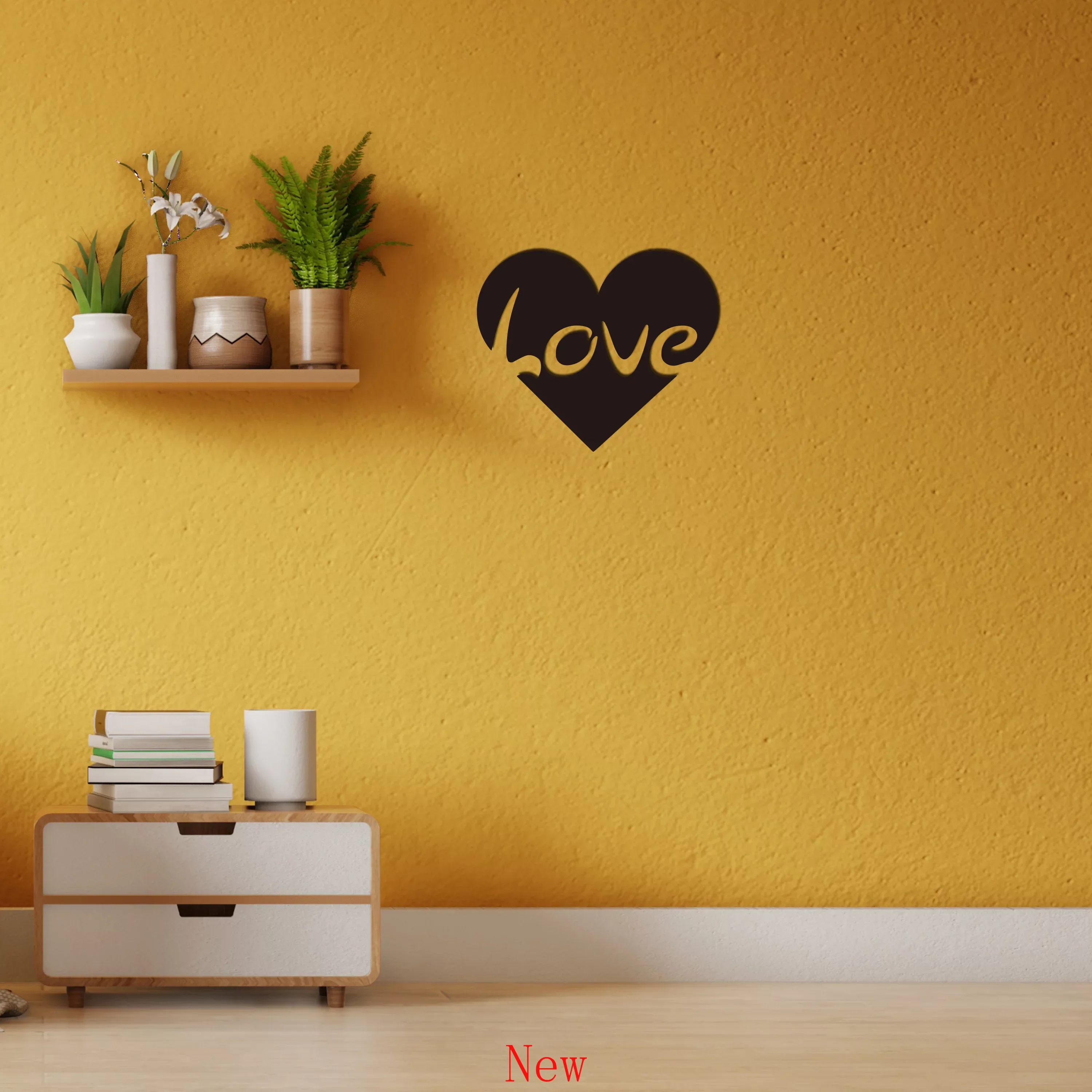 

1pc Love Metal Wall Art, Metal Wall Hanging Sign, Metal Wall Mounted, Office Quote Artwork, Living Room Nursery Bedroom Decor wa