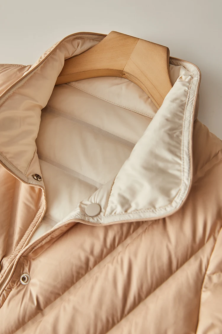 90% White Duck Down Women's Autumn and Winter New 2024 Down Jacket Korean Double-sided Collar Down Jacket Women Warm Jacket