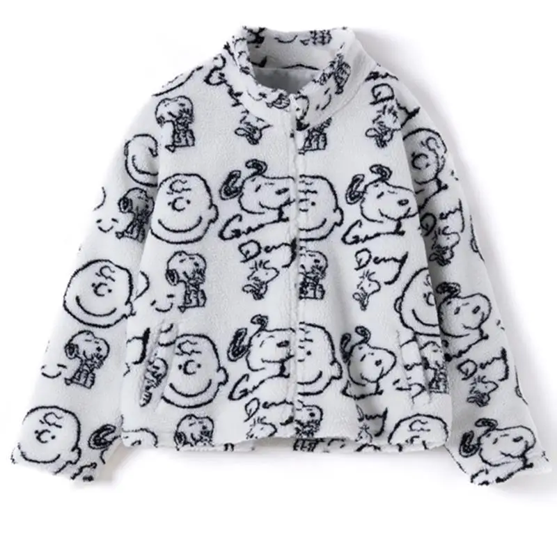 

New Snoopy Coat Kawaii Winter Women's Fashion Fleece Cotton Clothes Cute Girls' Ins Warm Coat Girlfriend's Birthday Gift