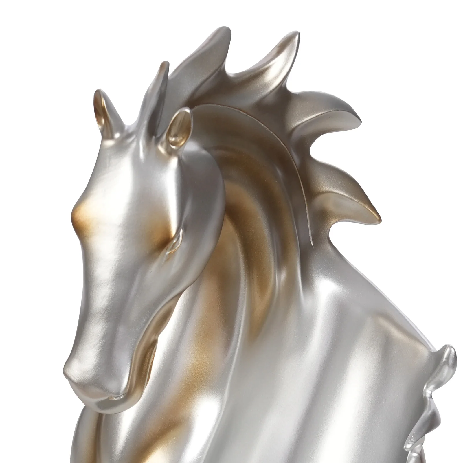 Elegant Horse Head Wine Bottle Holder Silver Gold Resin Modern Decorative Rack for Home Bar Kitchen Office Gift