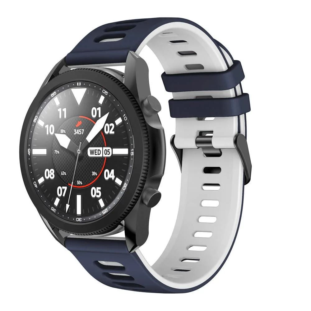 Silicone Sports Band Strap - Versatile 22mm/20mm Fitness Bracelet