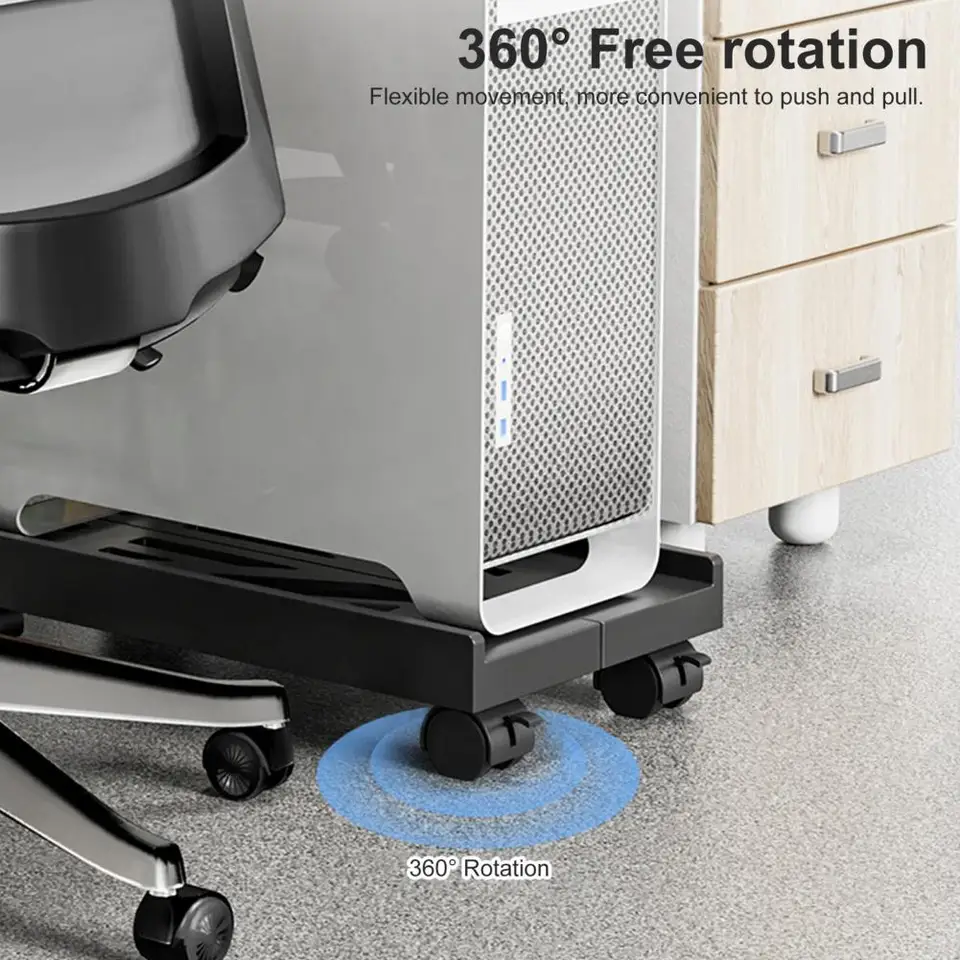 FULKUN Adjustable Obile CPU Stand,Ventilated PC Stand For Floor - View #5